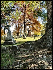 A beautiful fall day at the cemetery!